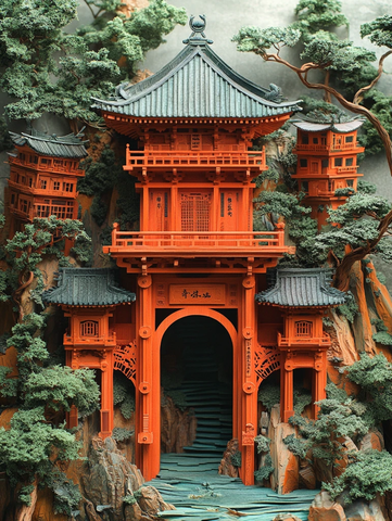 中秋雕刻纸艺融合