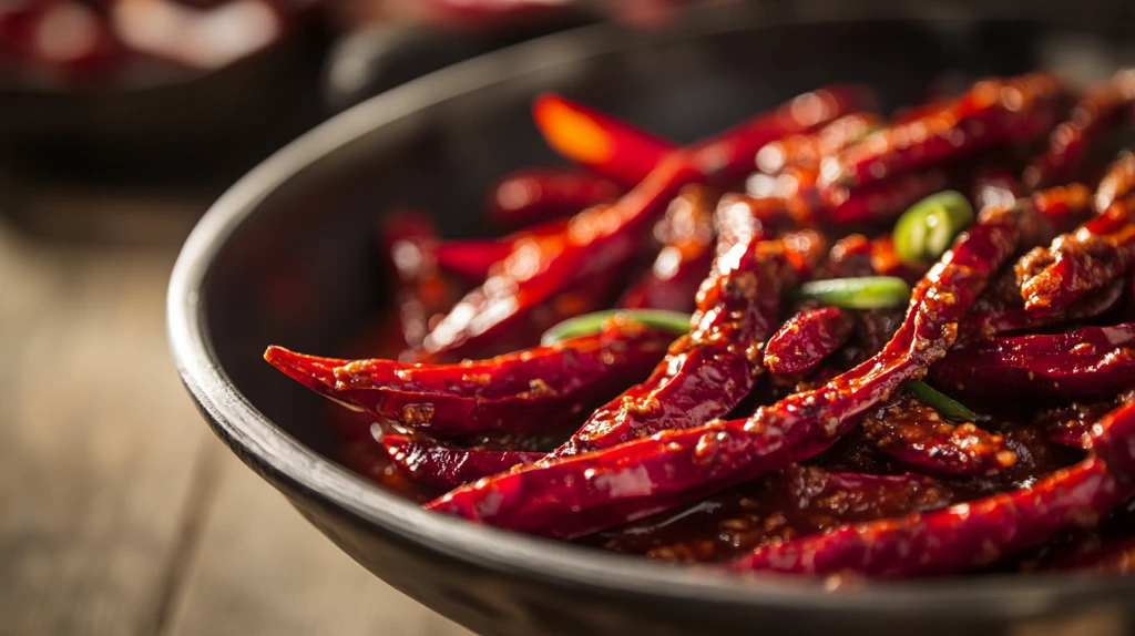 高清唯美辣椒特写