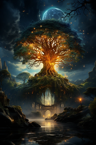 生命之树与星空