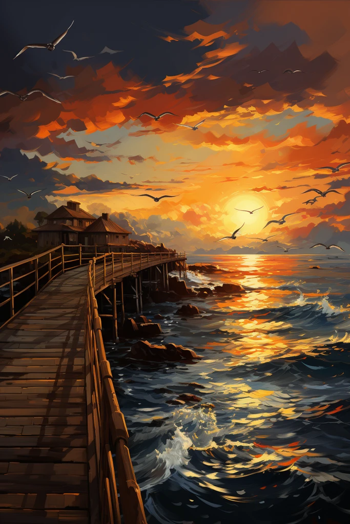 木桥引水鸟栖息