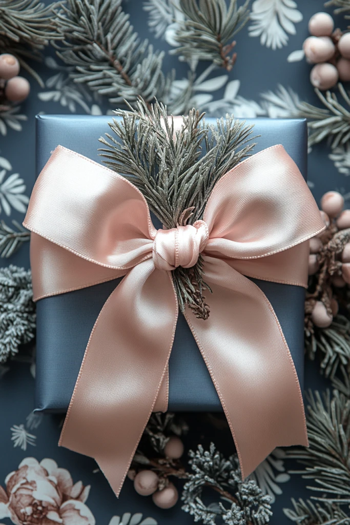 粉色丝带礼盒包装