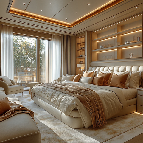 主卧床布局