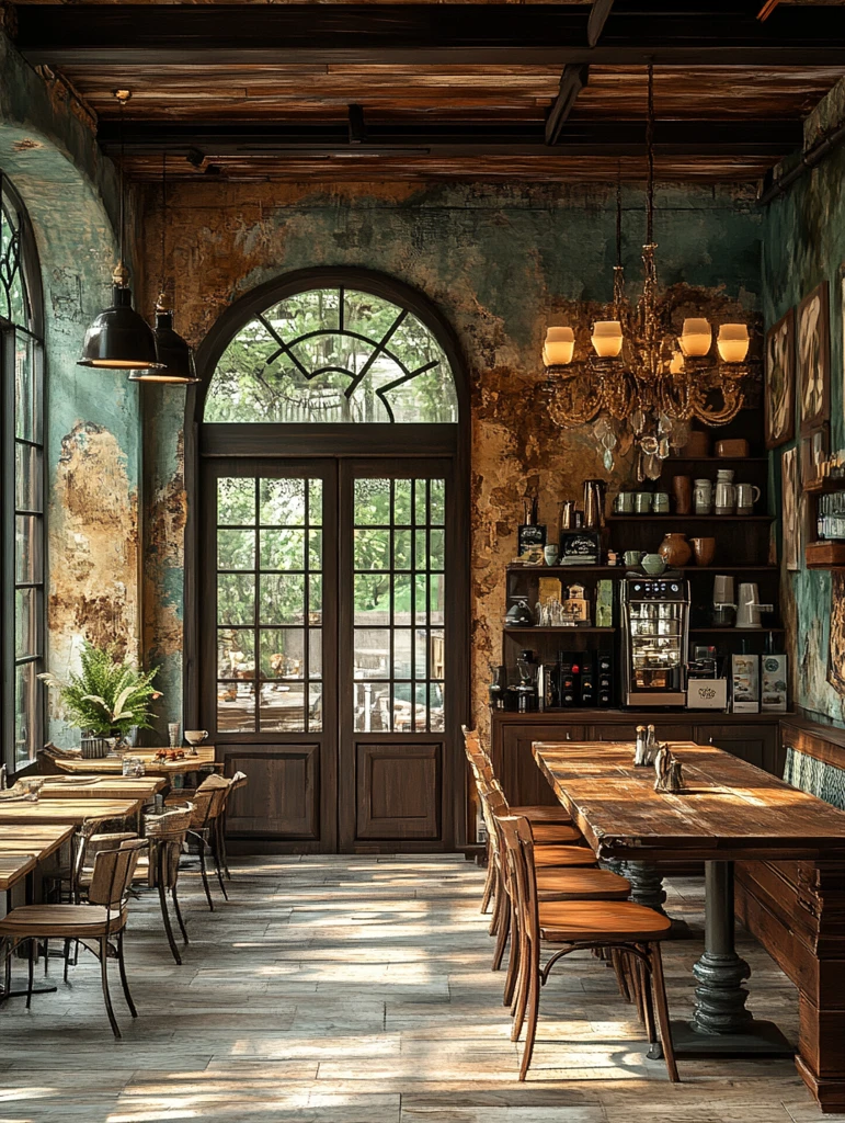 咖啡空间木屋顶