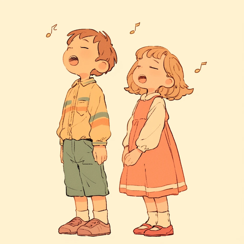 男孩女孩唱歌