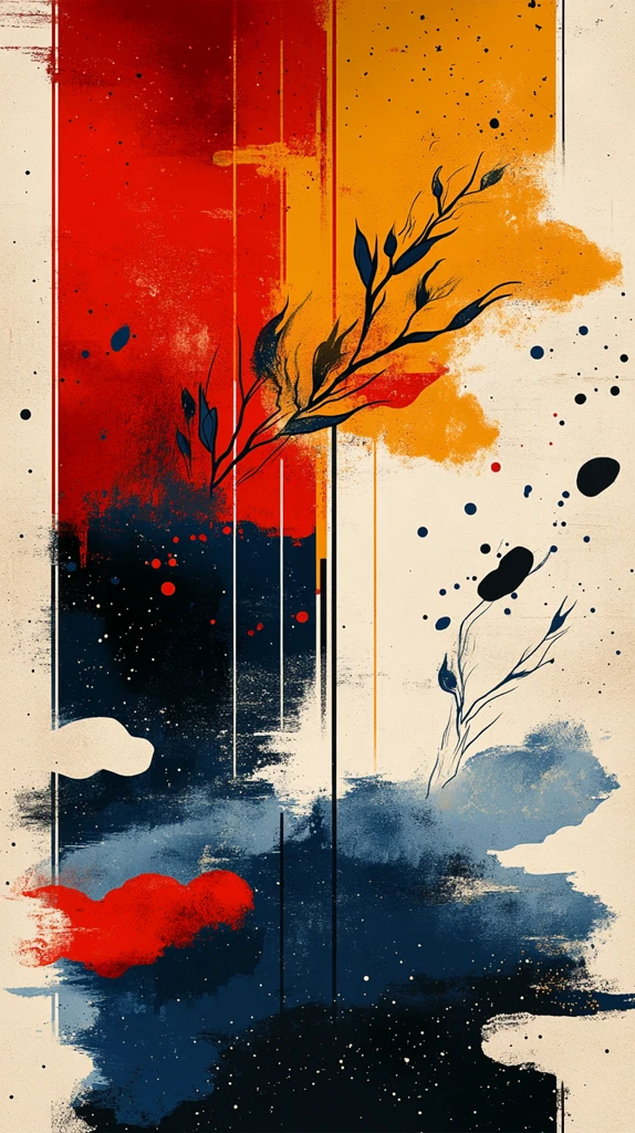 蒙德里安龙纹背景