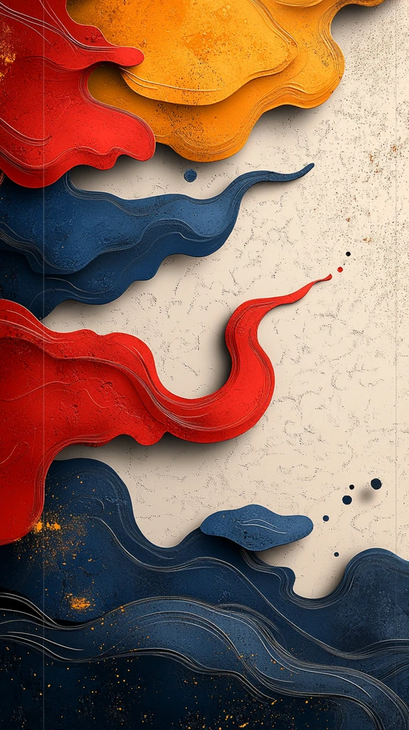 蒙德里安龙纹背景