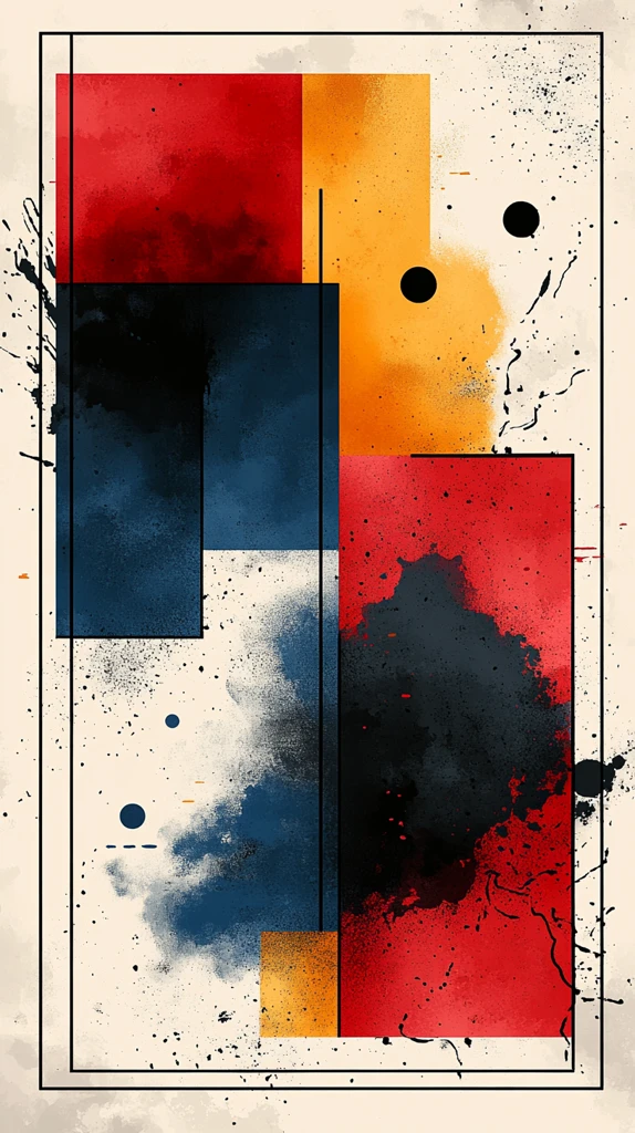 蒙德里安龙纹背景