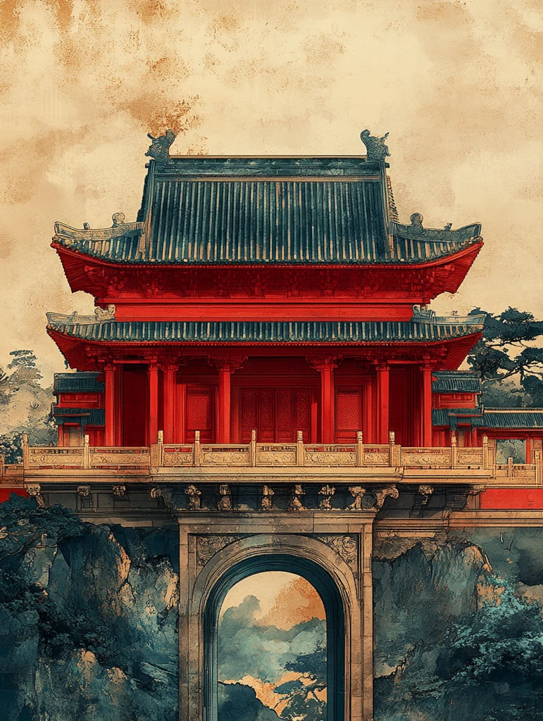 红金石刻经络图