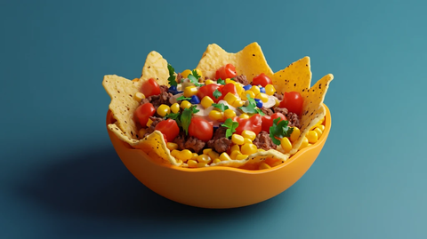 牛肉玉米片番茄芝士