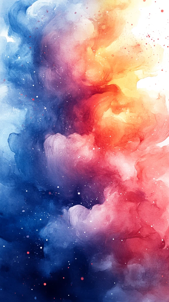 水彩新年卡片背景