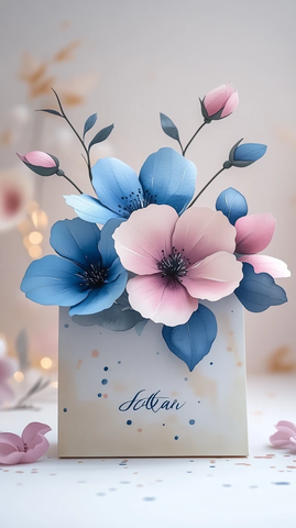 细腻花卉纸袋图