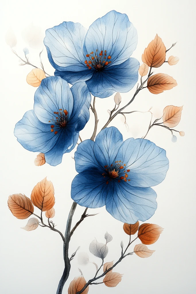 粉蓝棕花纹图案摄影