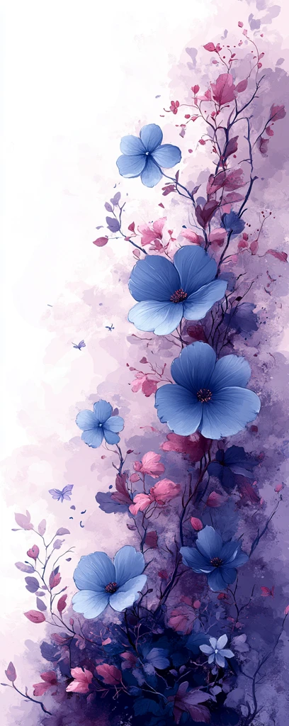 薰衣草白边花纹