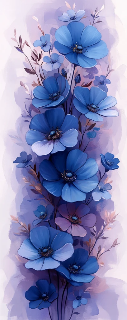 薰衣草白边花纹