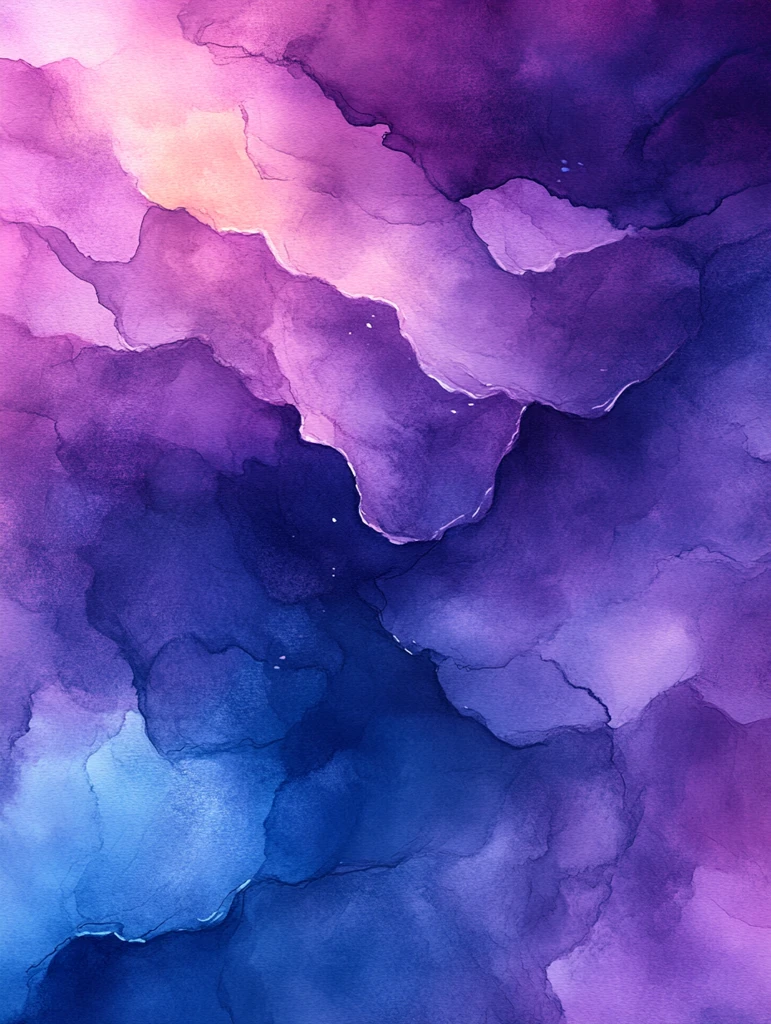 水彩紫色背景图