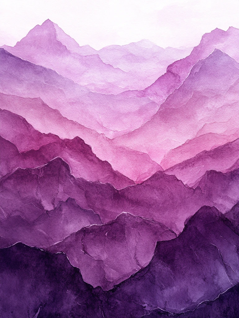 水彩紫色背景图