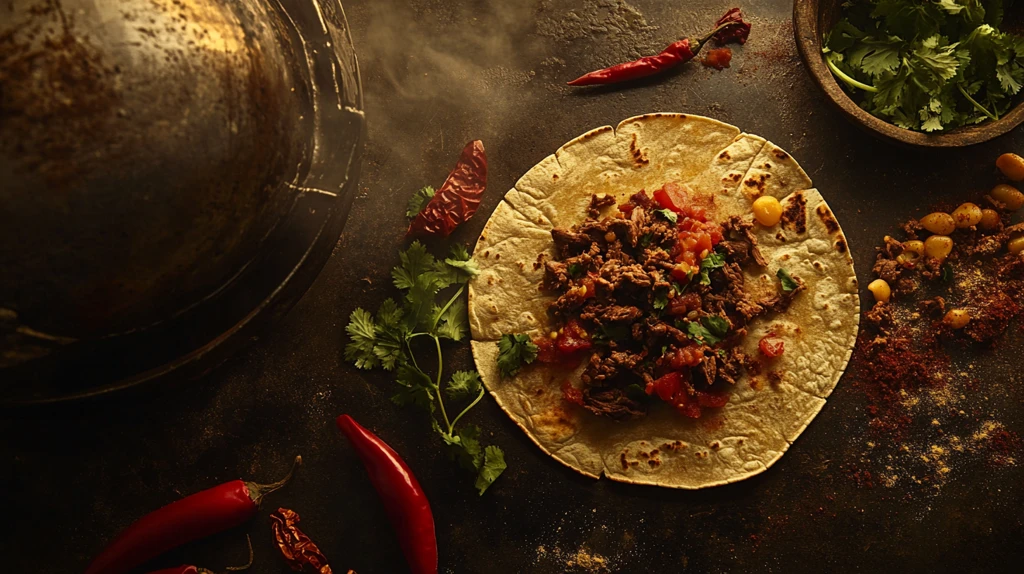 辣牛肉墨西哥脆饼