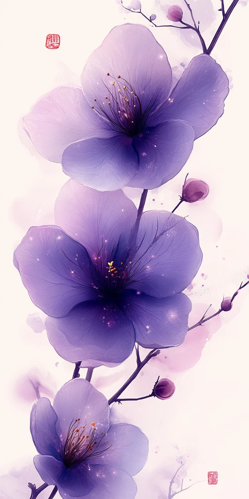 紫花羊蹄甲背景图