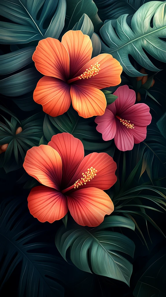 婚礼请柬花卉叶