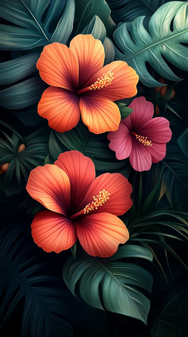 婚礼请柬花卉叶