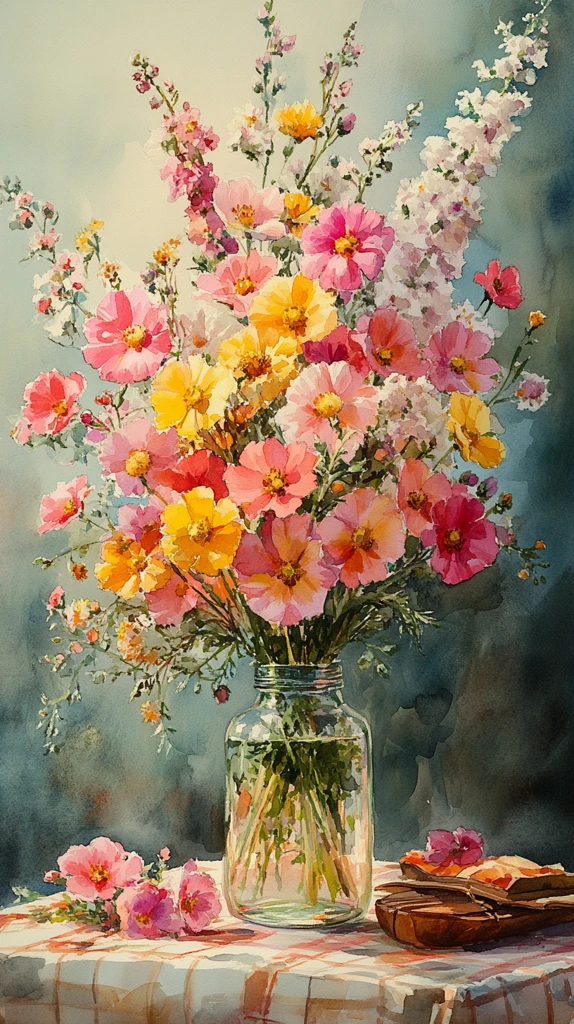 春日花间野餐图