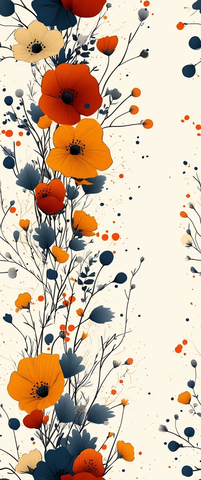 小花叶装饰边框