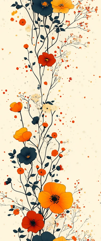 小花叶装饰边框