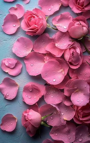 粉色玫瑰花瓣