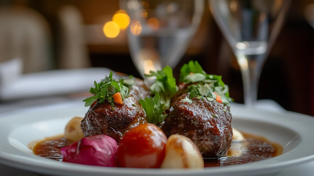 红酒炖瑞士小牛丸