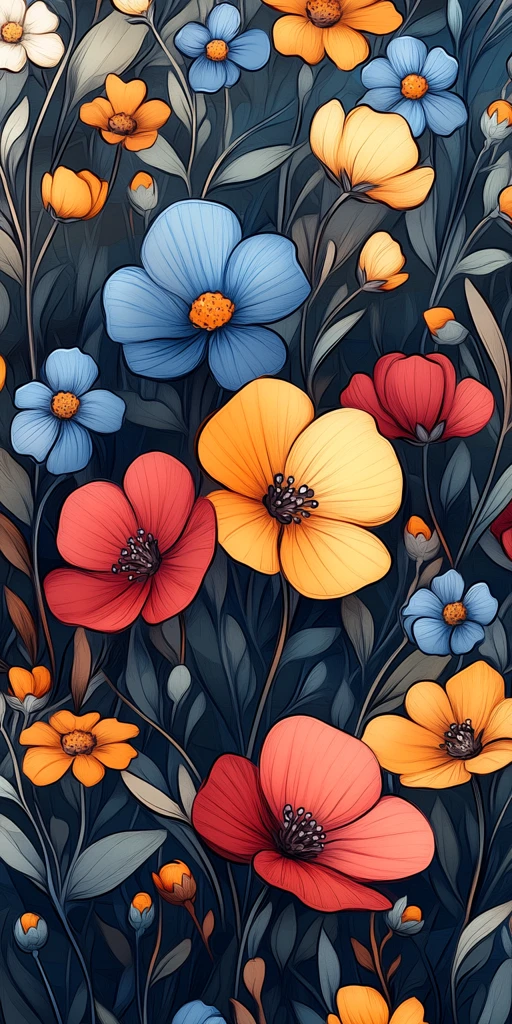 小雏菊图案背景