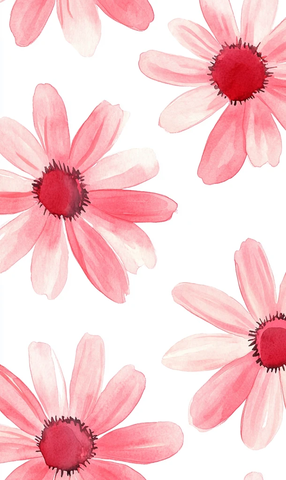 粉色花卉无缝图案