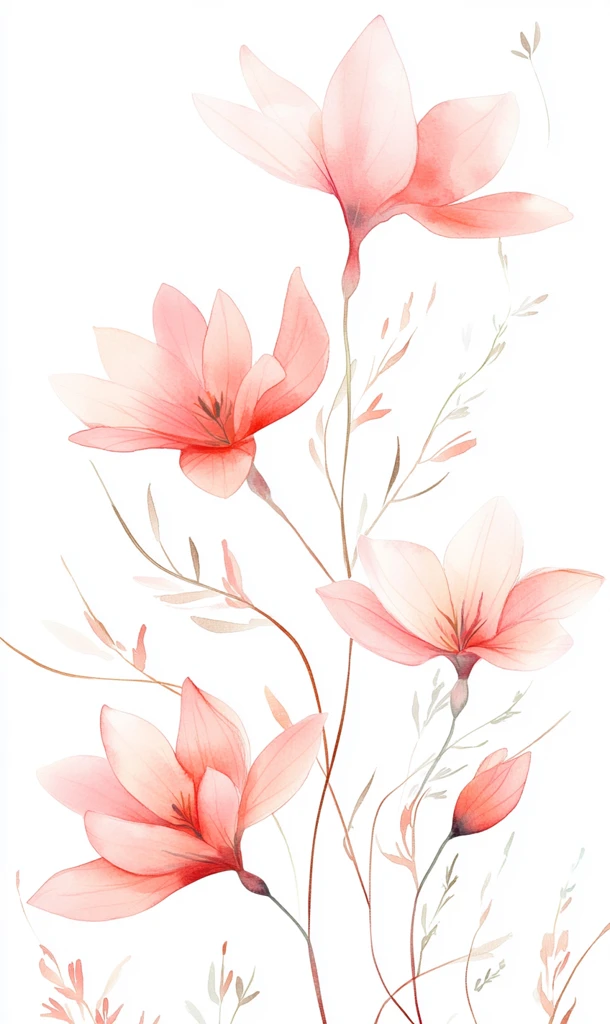 粉色花卉无缝图案