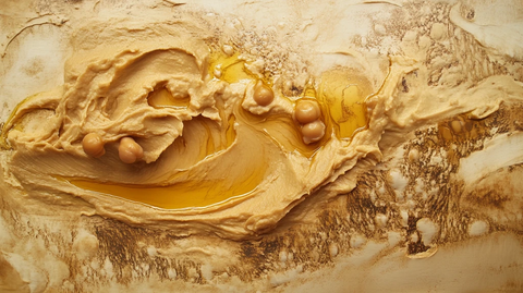 黄色流体艺术画