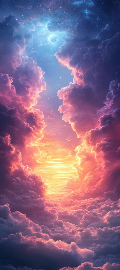 云水紫蓝背景图