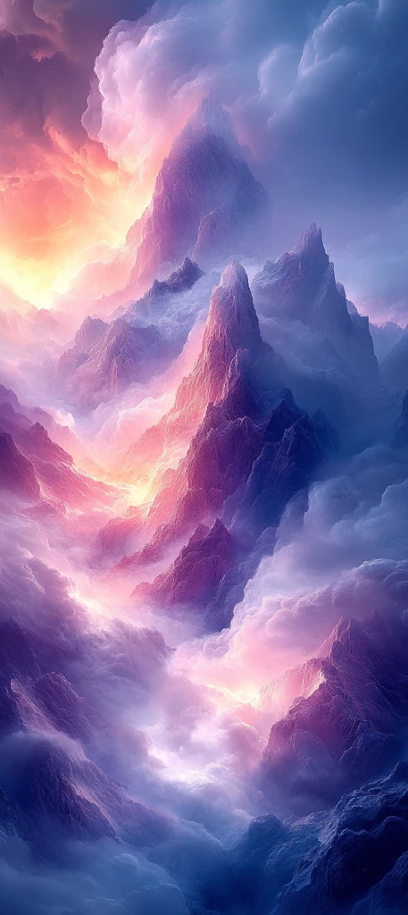 云水紫蓝背景图