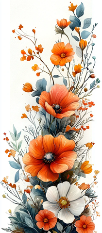 空白花卉边框页