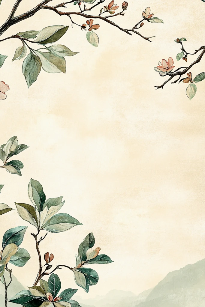 智能纸边植物藤蔓