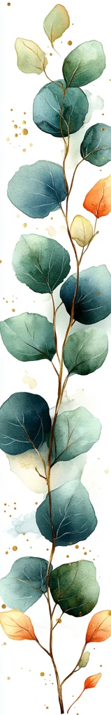 水彩绿植婚礼请柬