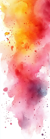 粉黄水彩背景