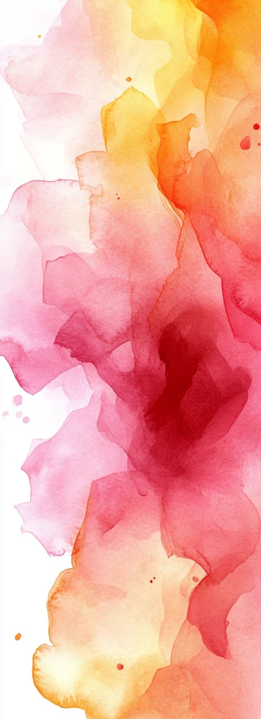 粉黄水彩背景