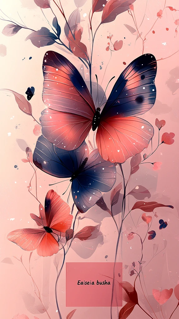 蝴蝶花朵背景图