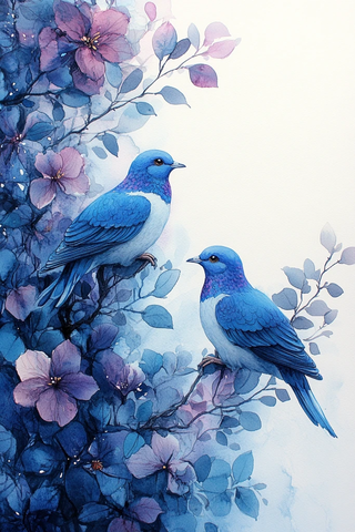 水彩信纸鸽子橄榄枝