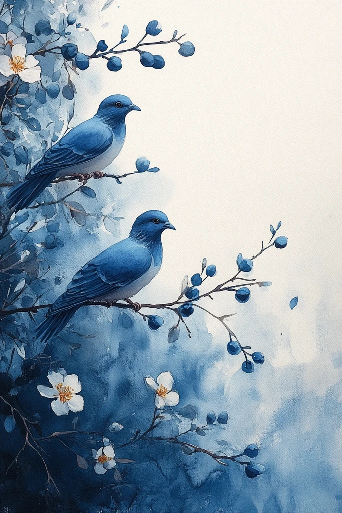 水彩信纸鸽子橄榄枝