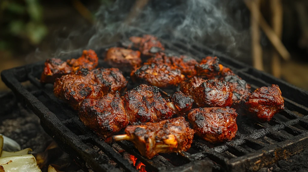 炭烤烤肉烤鸡
