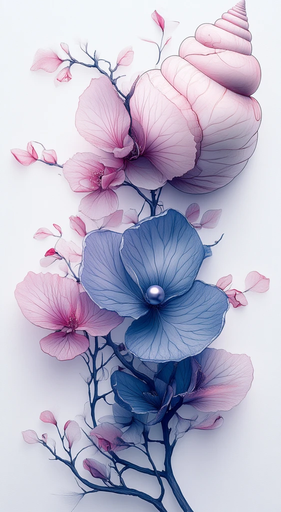 珍珠贝壳背景设计