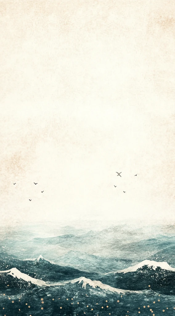 海洋绿白渐变底