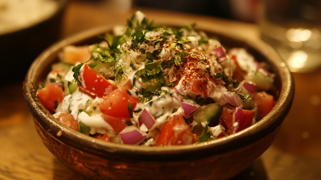 黄瓜番茄洋葱酸奶沙拉