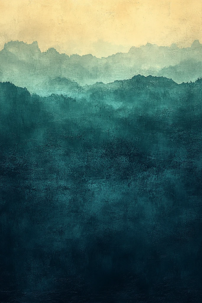 蓝天绿意渐变背景