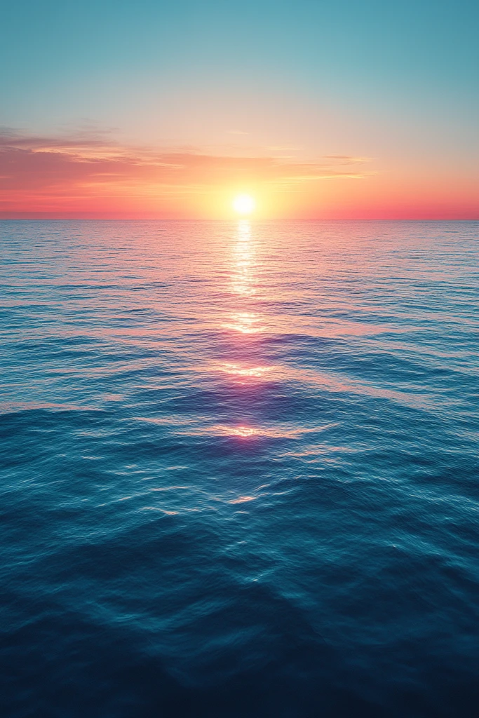 蓝天绿意渐变背景