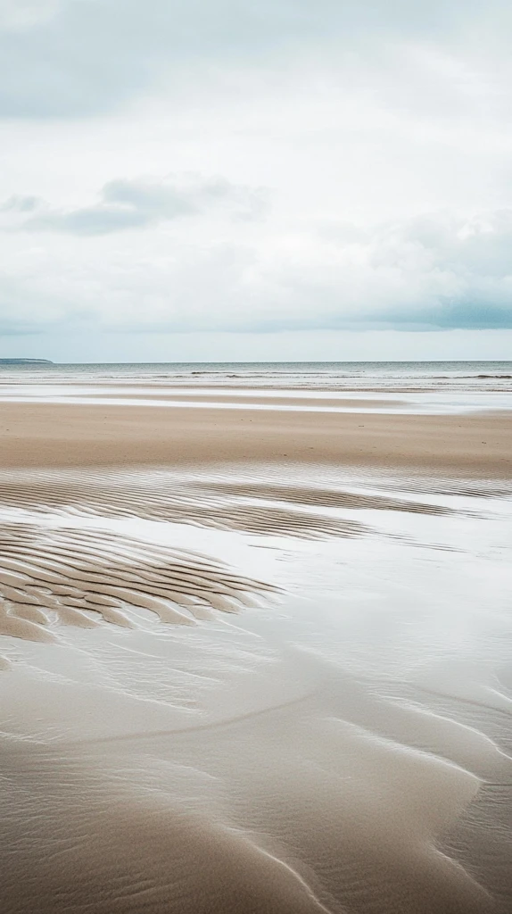 低潮海滩细腻纹理